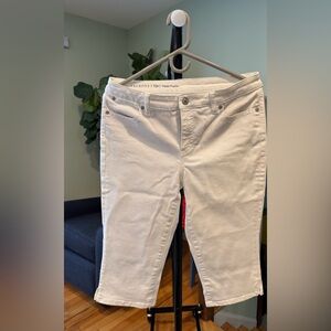 Talbots Women's Cream Capri Jeans